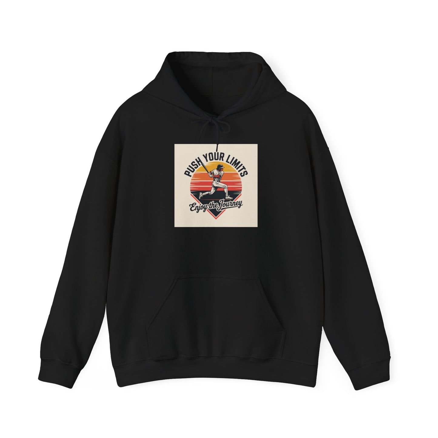 Motivational Hoodie - "Push Your Limits" Unisex Sweatshirt, Gym Gear, Workout Apparel, Gift for Fitness Lovers, Cozy Casual Wear