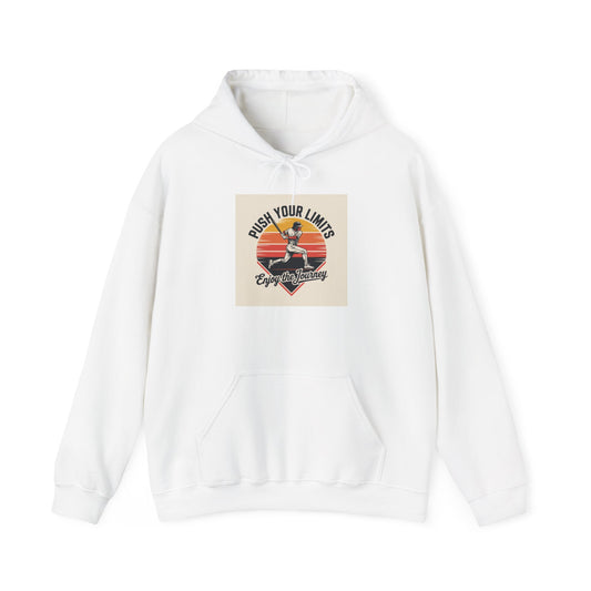 Motivational Hoodie - "Push Your Limits" Unisex Sweatshirt, Gym Gear, Workout Apparel, Gift for Fitness Lovers, Cozy Casual Wear
