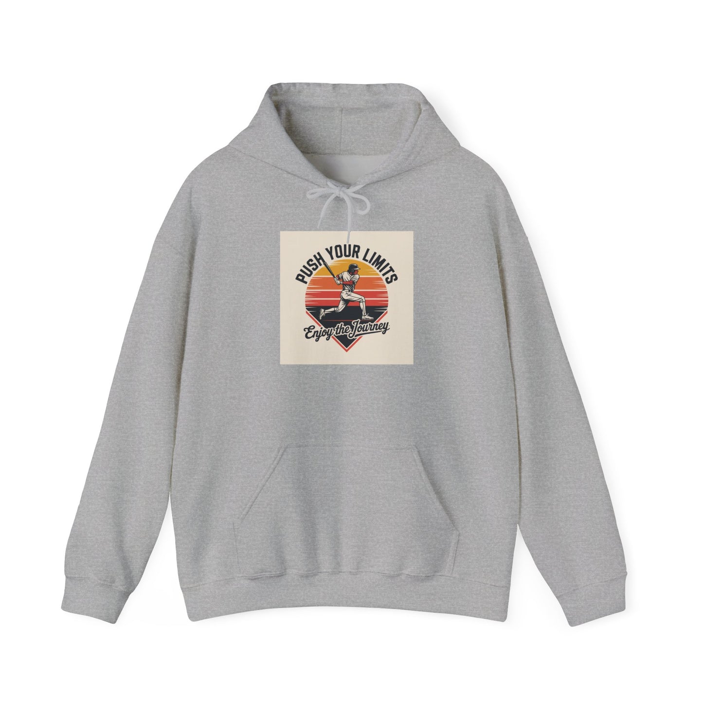 Motivational Hoodie - "Push Your Limits" Unisex Sweatshirt, Gym Gear, Workout Apparel, Gift for Fitness Lovers, Cozy Casual Wear