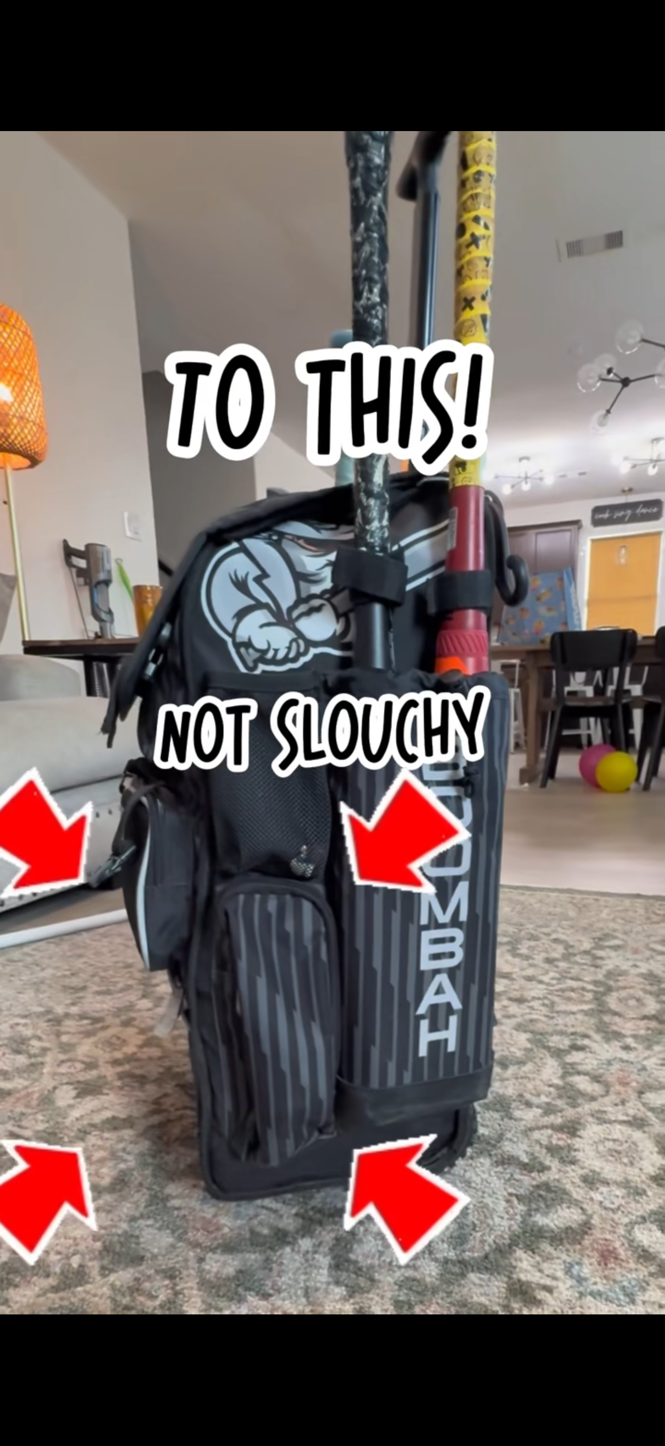 PVC support for your Athletes Roller equipment bag